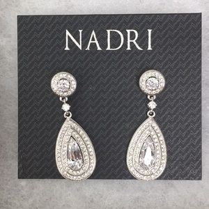 Nadri Pear Shaped Drop Earrings